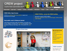 Tablet Screenshot of crew-project.eu